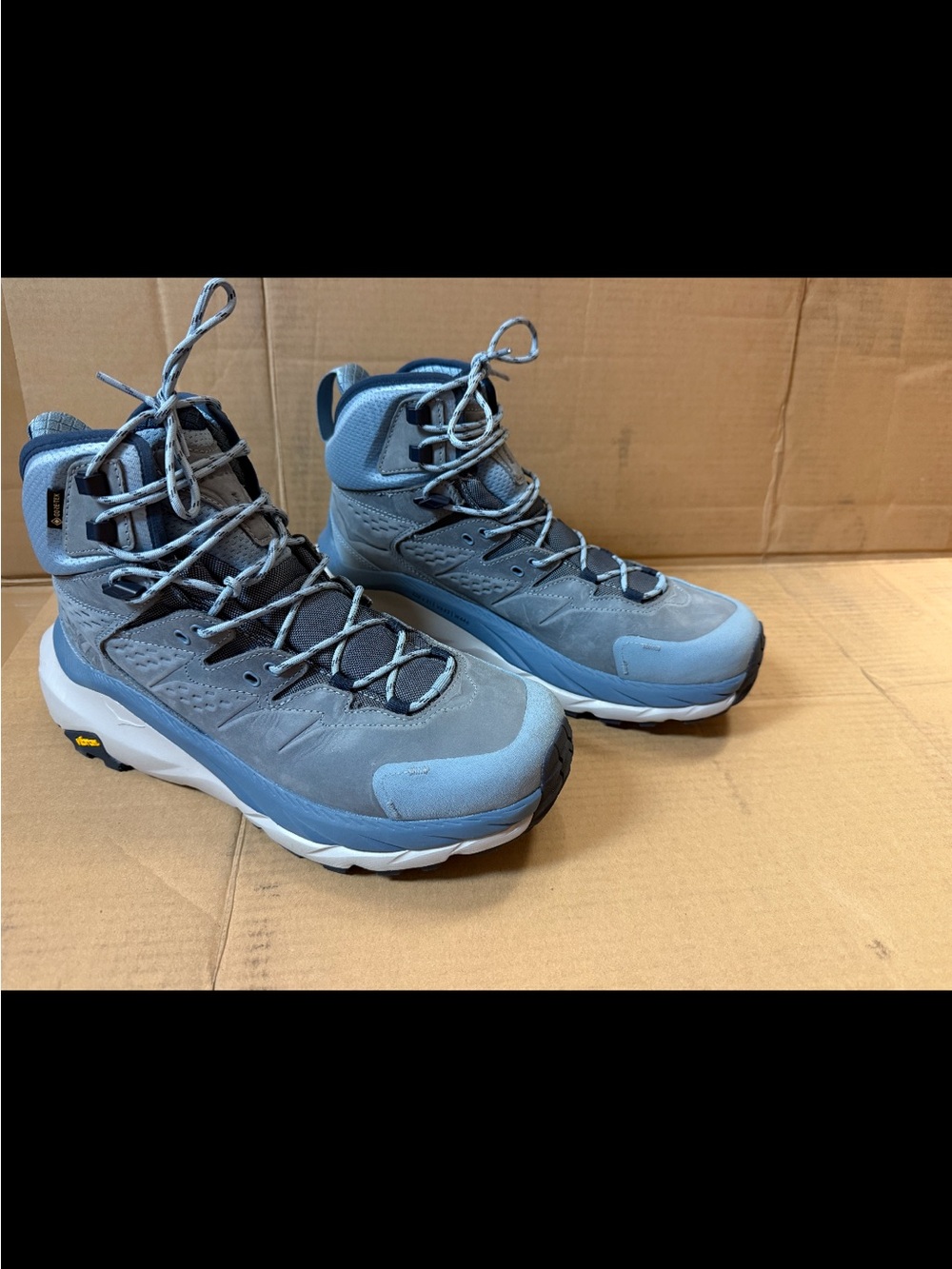 Hoka One One Kaha 2 Women’s Gray/Blue High-Top Hiking Boots - Picture 3 of 9